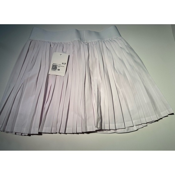 Forever 21 Womens Active White Pleated Skirt/Skort SZ M - Picture 8 of 10